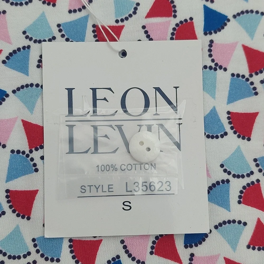 LEON LEVIN Long Sleeve Polo shirt NWT